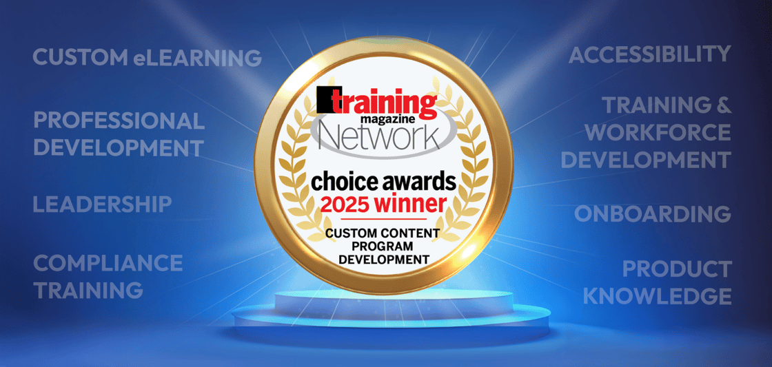 Training Magazine Network Choice Awards 2025 Winnter for Custom Content Program Development