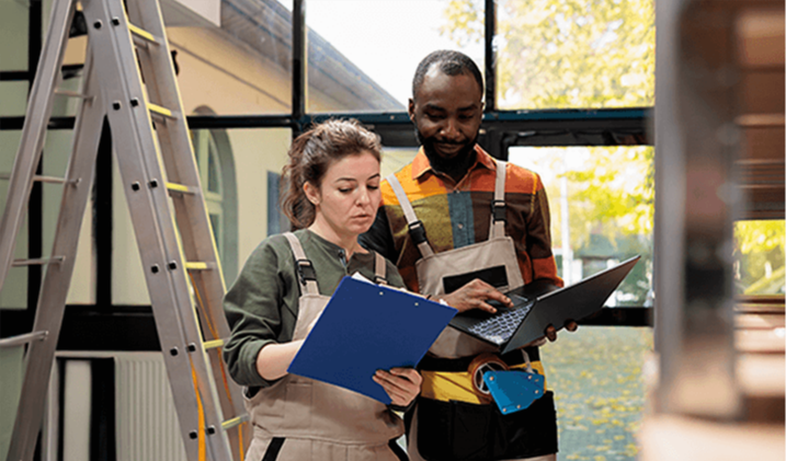 Two facility engineers on the job.